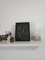 Tablou decorativ – Siluete pisici