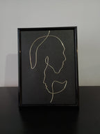 Tablou decorativ – Siluetă portret dublu