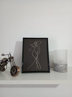 Tablou decorativ – Siluetă doamna eleganta