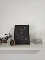 Tablou decorativ – Siluetă bebeluș