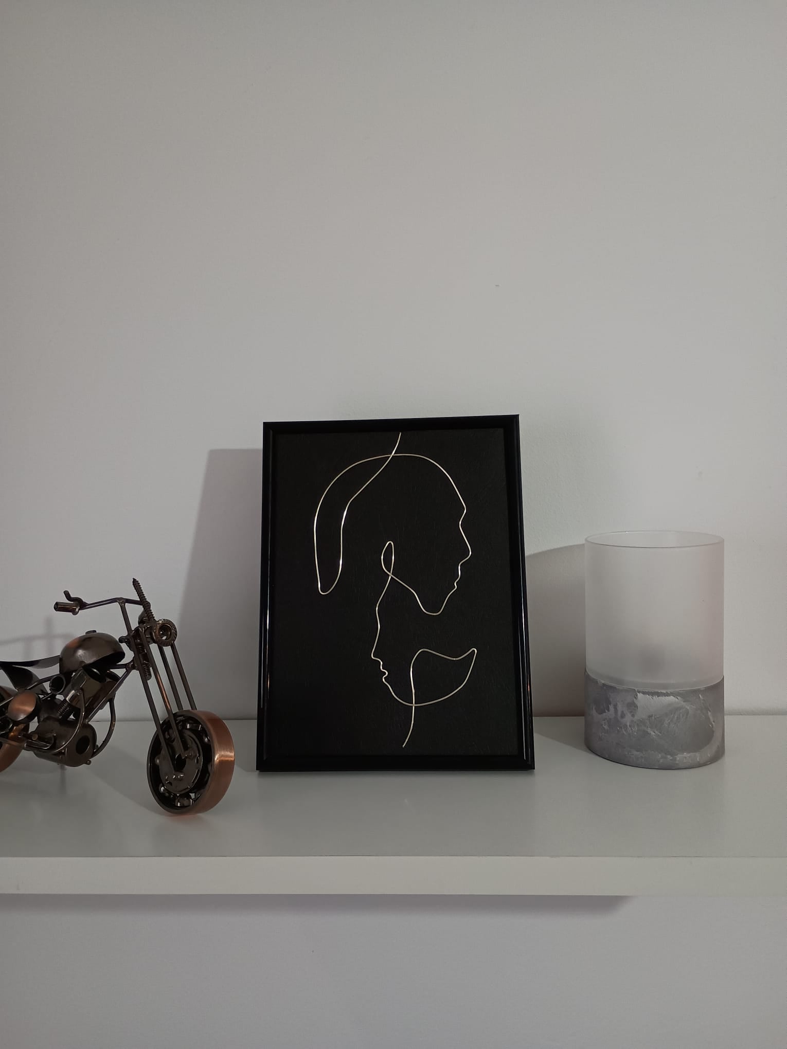 Tablou decorativ – Siluetă portret dublu